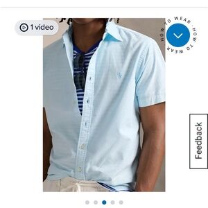 Ralph Lauren NWT - Men’s Medium Classic Light Blue Button-Down Shirt